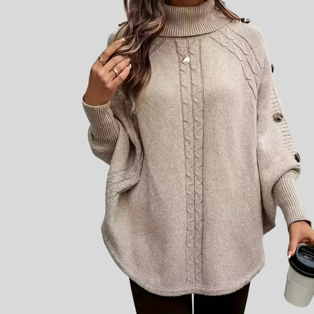 Liliana | Maglione a Trecce con Collo Alto