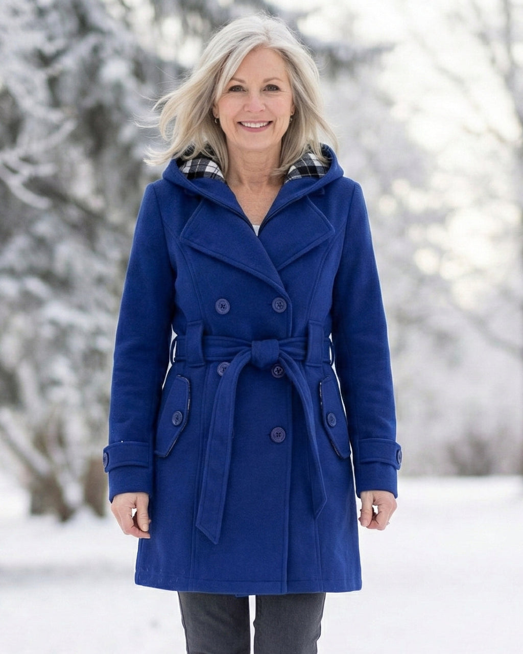 Zelinda | Cappotto in Lana a Quadri