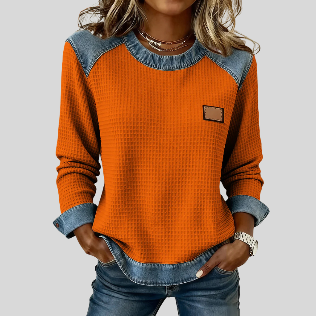 Assuntina | Felpa Waffle Patchwork
