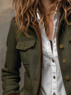 Pia | Blazer con Bordo a Contrasto