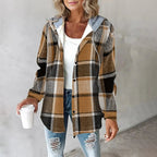 Ubalda | Camicia-Giacca Foderata con Cappuccio