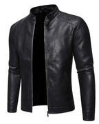 Gabriele | Giacca in Pelle Collo Alto