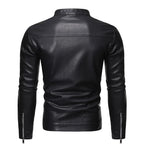 Gabriele | Giacca in Pelle Collo Alto