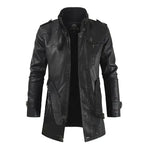 Filippo | Giacca Biker Lunga in Pelle